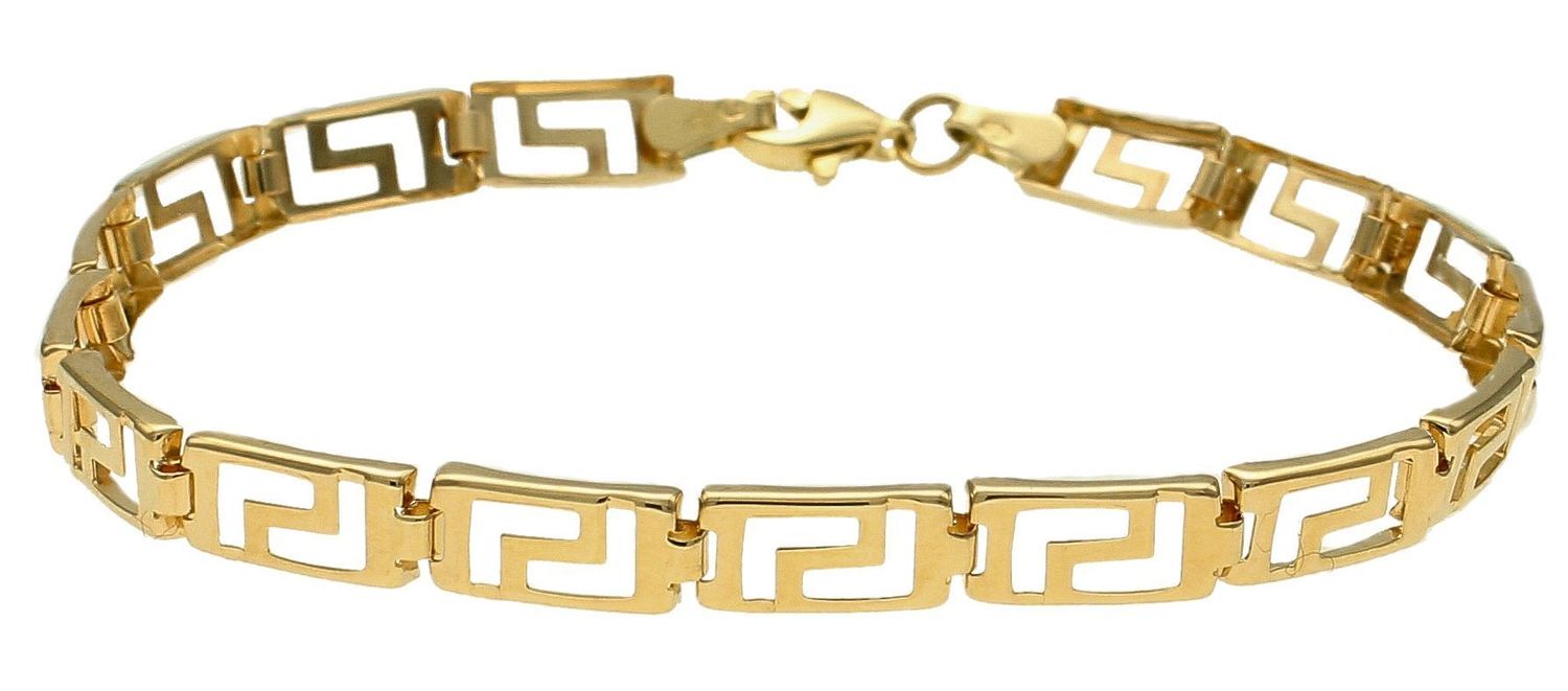 Złota bransoletka damska 375 droga grecka BR 3727 375. Złota bransoletka damska. Złota bransoletka idealna na prezent dla kobiety. Bransoletka damska złota. Elegancka złota bransoletka (2).jpg